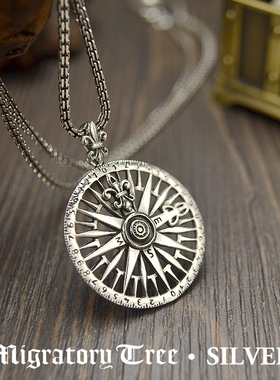 泰国原产925纯银吊坠复古童军花