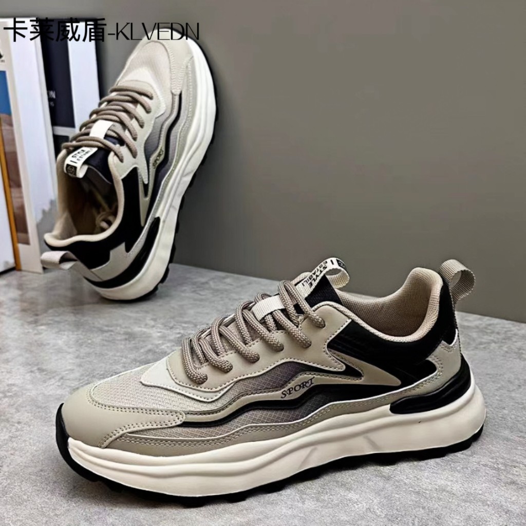 klvedn/卡莱威盾休闲男鞋拼色阿甘鞋潮流百搭时尚轻运动鞋9217081