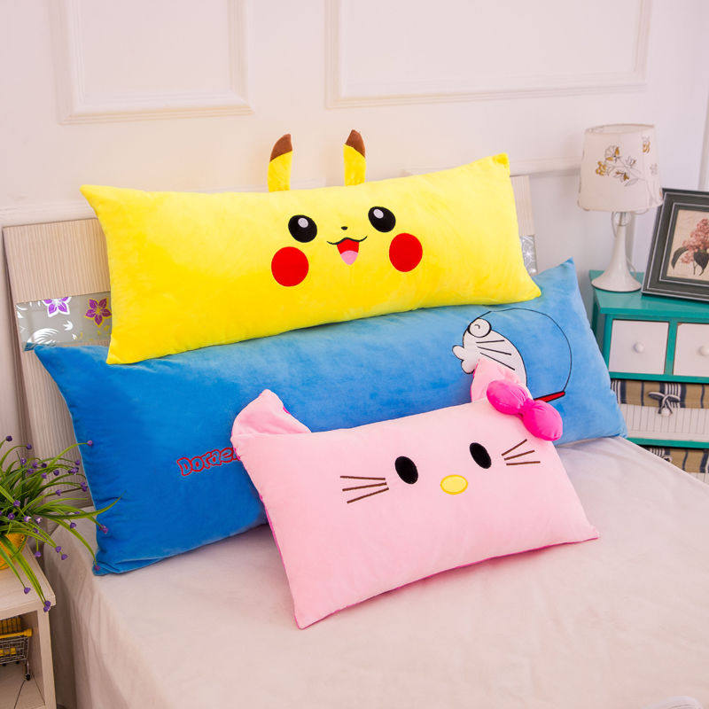 萌叮当猫睡觉抱枕公仔皮皮长条抱枕床上靠垫可拆洗女孩生日礼物