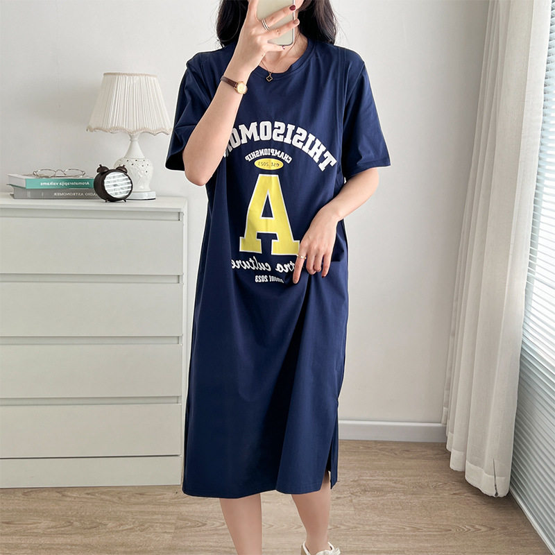 孕妇装夏款新款纯棉喂奶裙大码打底裙哺乳衣外出辣妈连衣裙子夏季