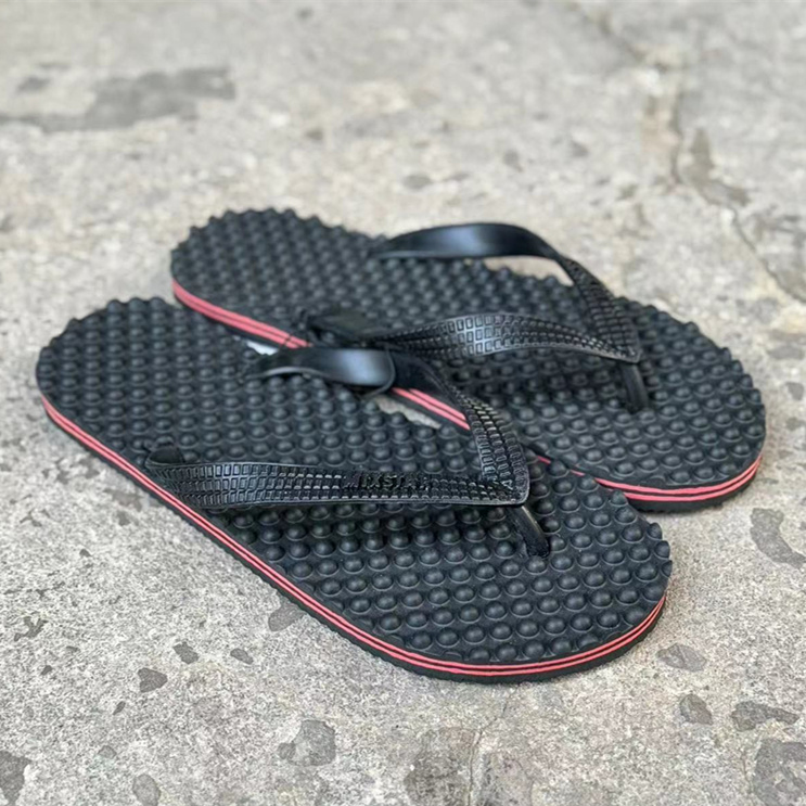 正品泰国MIXSTAR象星橡胶发泡按摩底简约防滑防水人字拖夹脚拖鞋