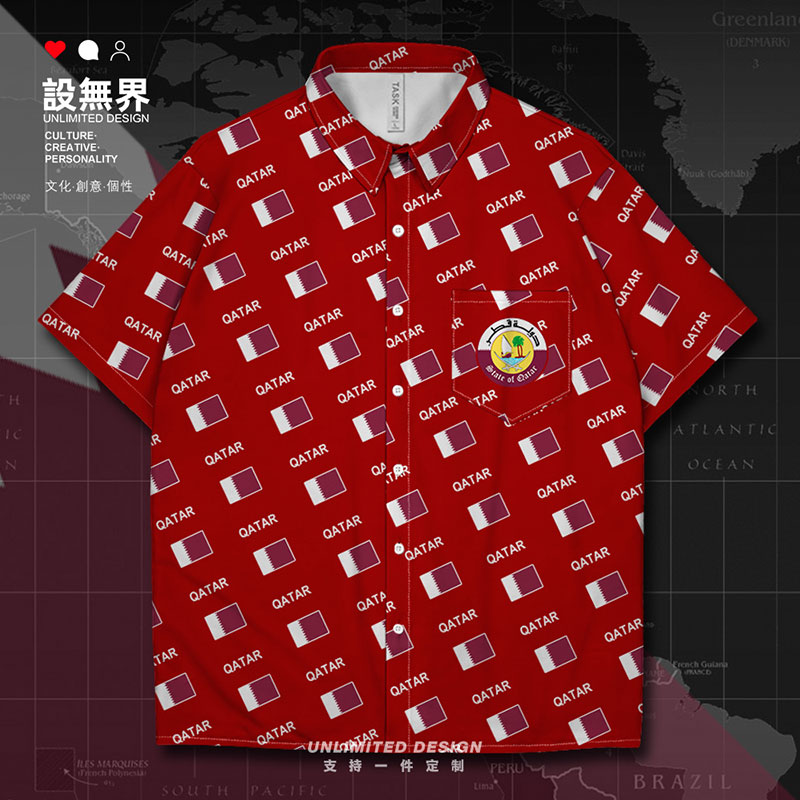 chame常规韩版单排多扣短袖印花