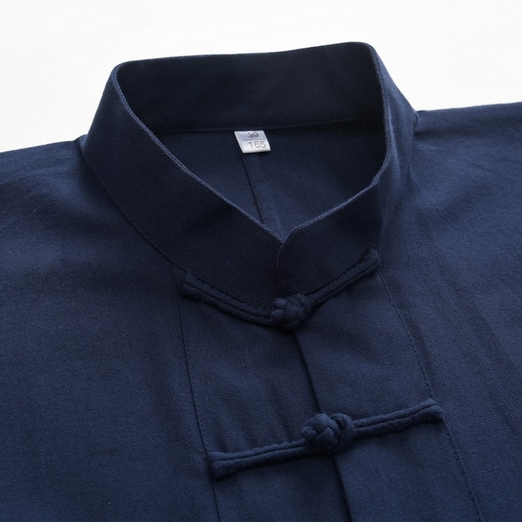 TRADITIONAL CRAFT COTTON OLD COARSE CLOTH SLEEVES SINGLE TANG SUIT TOP SHOULDER SLEEVES SINGLE LONG SLEEVE JACKET HANFU