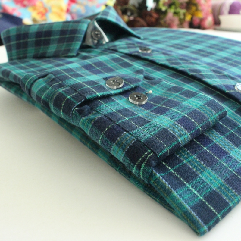 春季新款老粗布纯棉衬衫