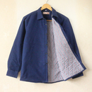 夹棉保暖棉衬衣中老年加棉舒适爸爸寸衫 纯棉加厚衬衫 棉袄 男士 冬季