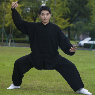 春夏季 棉麻太极服特价 清仓男式 服饰 正品 女式 武术太极拳练功套装