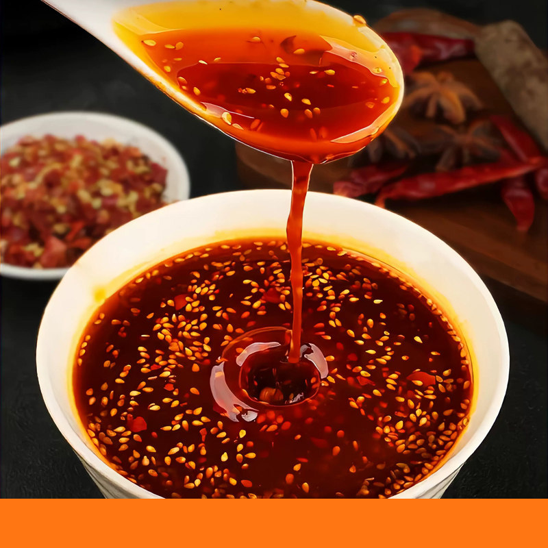 爱慈悲素食油泼辣子野麦青椒酱 香辣红油辣椒油凉拌菜调料花生辣