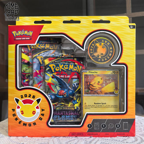 【国现】美版PTCG宝可梦30周年皮卡丘卡牌Pokemon Day顺丰包邮