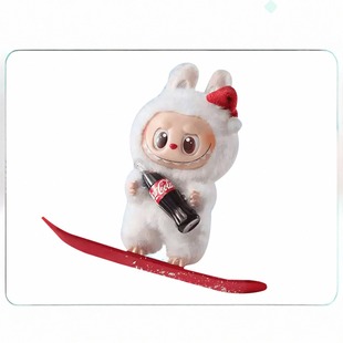 labubu3.0可口可乐系列搪胶毛绒挂件公仔盲盒摆件