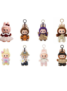 THE MONSTERS 圣诞春万圣Labubu搪胶毛绒公仔挂件Mokoko十周年