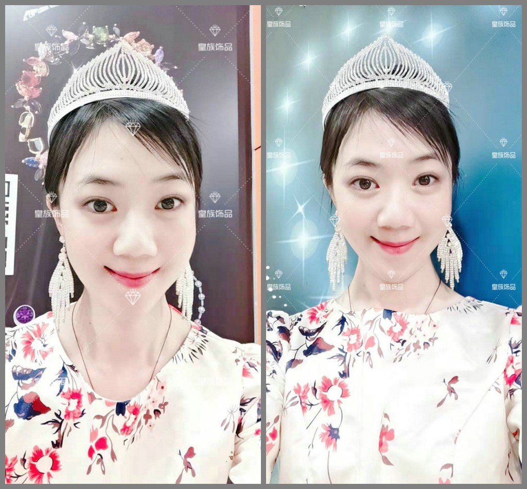 闪亮新娘皇冠颁奖模特酒吧发饰