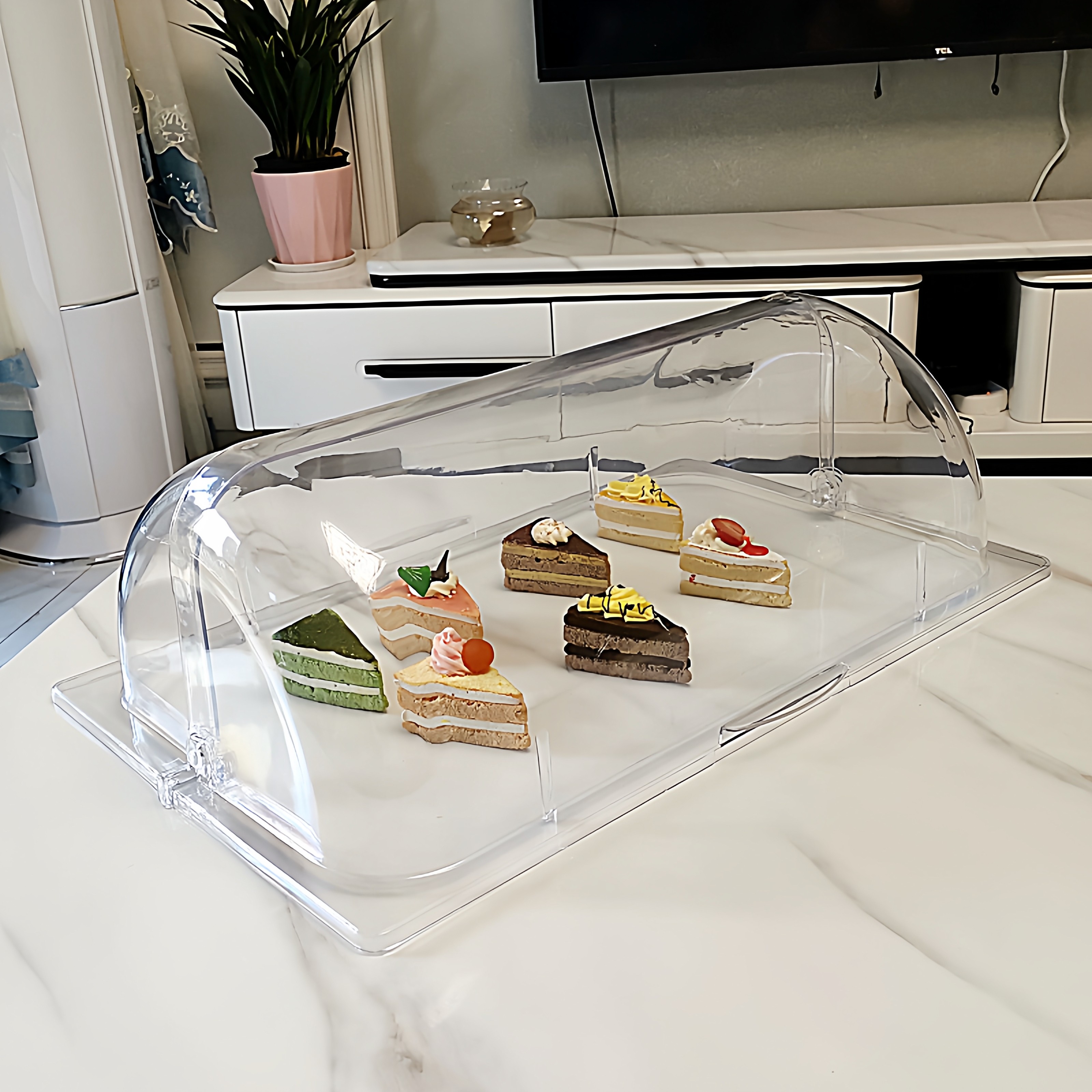 长方形面包翻盖食品防尘罩烤盘盖