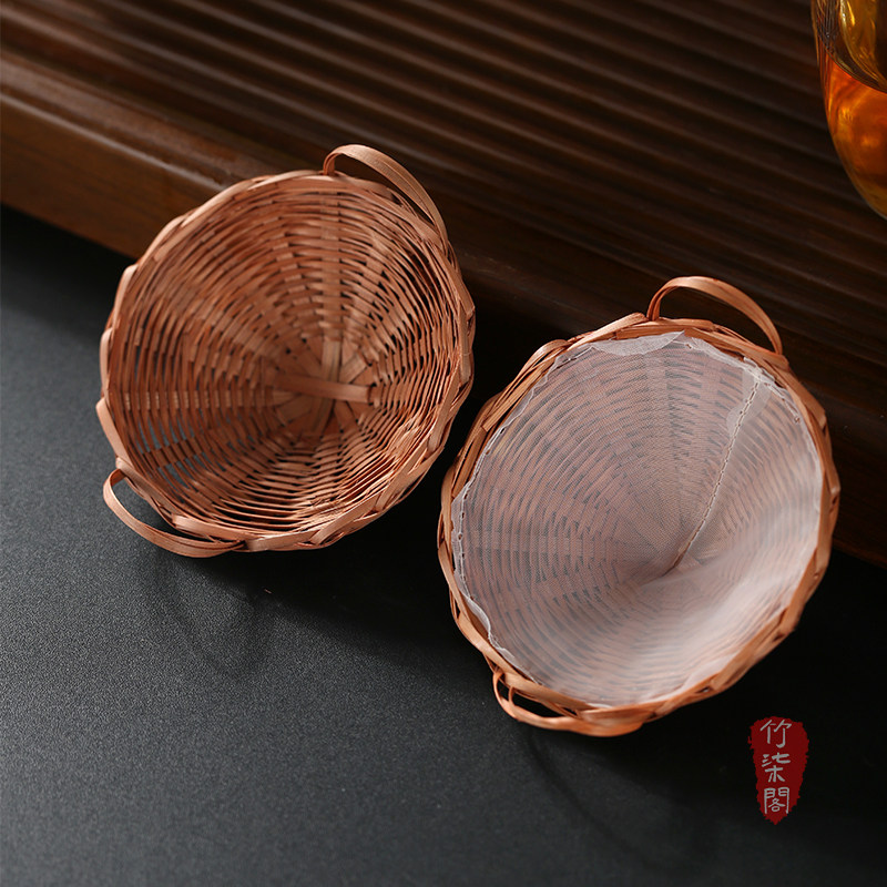 竹柒阁复古高档竹编斗笠茶漏茶滤茶叶过滤网公道杯滤茶器滤网茶具,餐饮具,茶道/零配,淘宝优惠券,粉丝福利购,淘宝优惠卷