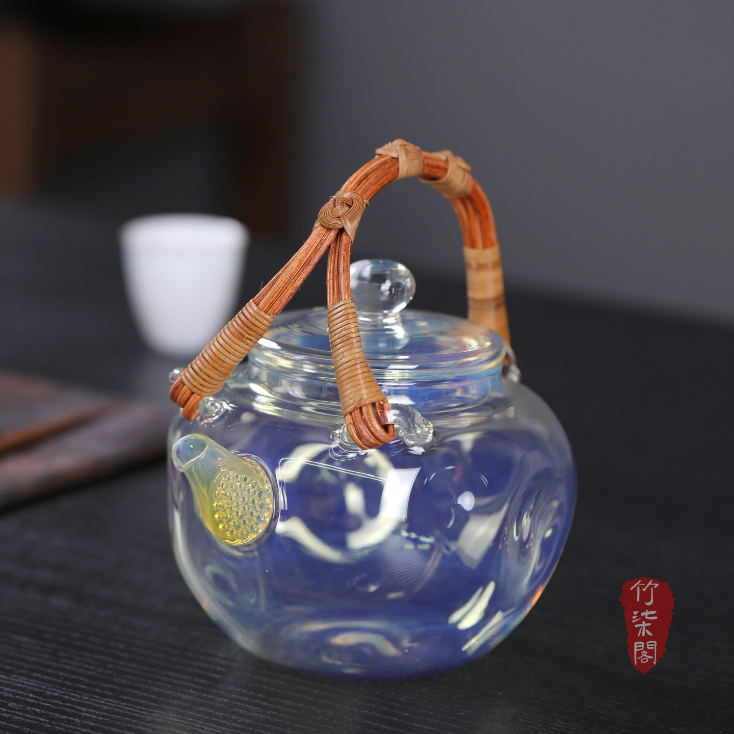 吹制玻璃煮茶壶加厚耐热烧水壶