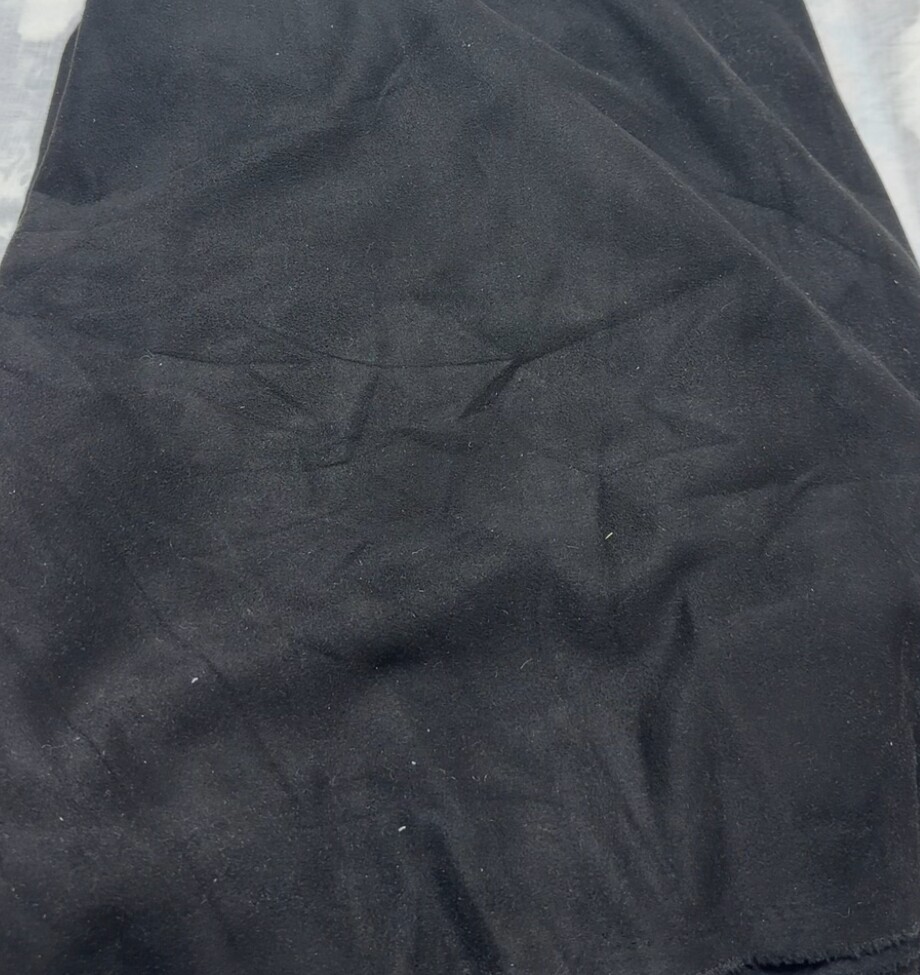 3米麂皮绒纯黑色柔软舒服