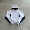 9112 Sweatshirt/White Gray and Blue