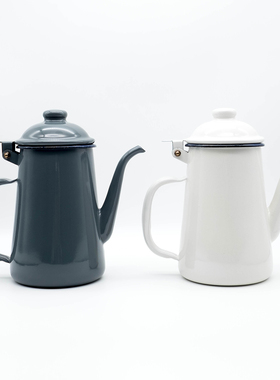 GSP燕印 琺瑯手冲咖啡壶 细嘴壶 可直火加热复古绝版 日本直邮