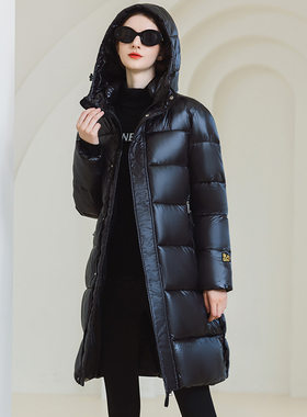 唯品会特卖断码特价处理中长款加厚羽绒棉服棉衣女装品牌
