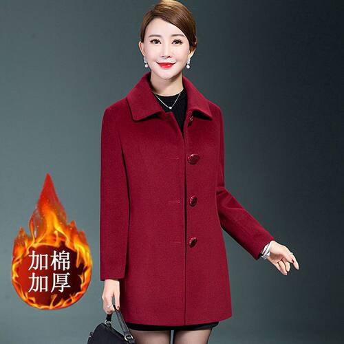 唯品会特卖断码小个子洋气毛呢外套大衣清仓特价处理女装品牌正品