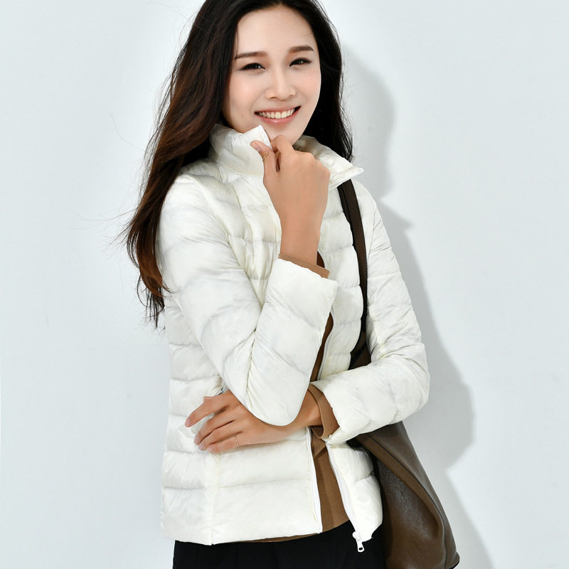 唯品会特卖断码清仓特价处理轻薄白鸭绒羽绒服女装品牌正品春秋冬