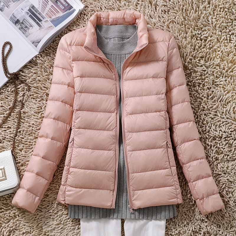 唯品会特卖断码清仓特价处理轻薄白鸭绒羽绒服女装品牌正品春秋冬