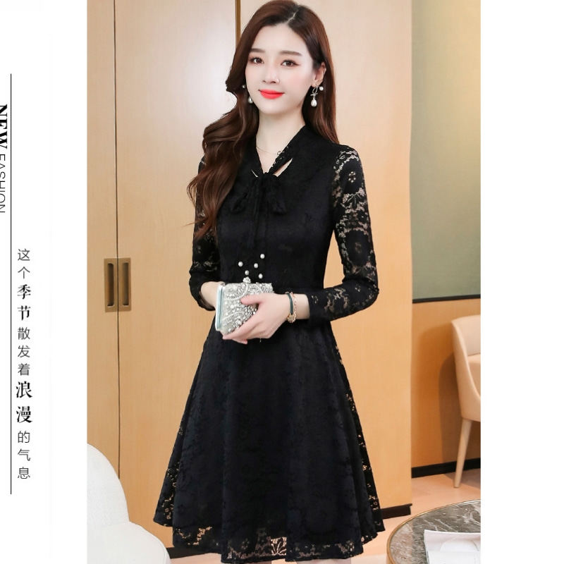 唯品会特卖官方旗舰店断码蕾丝连衣裙女装千百惠气质2024春秋新款