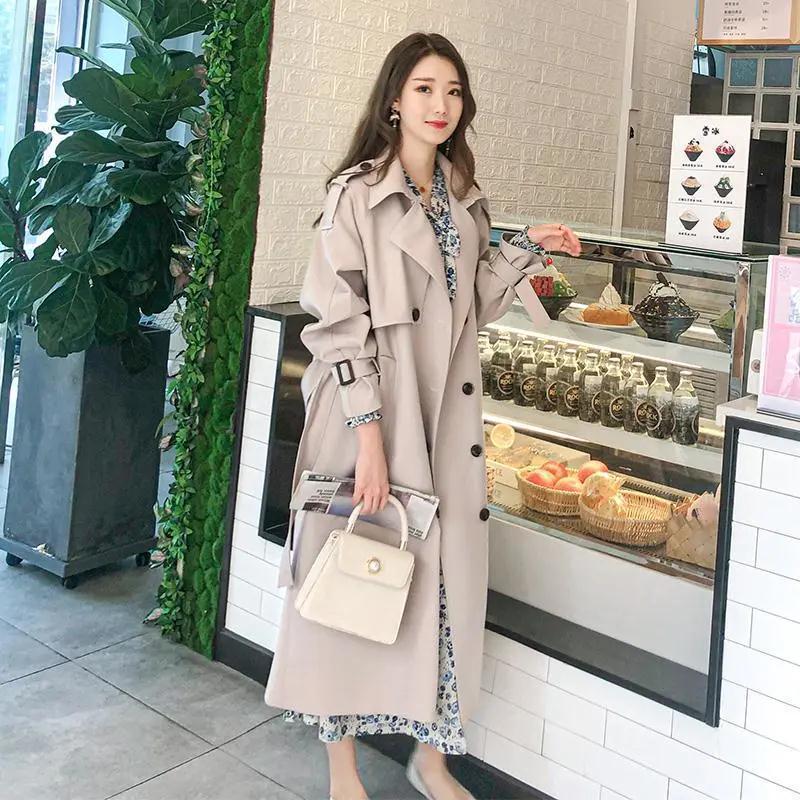 潮唯品会特卖清仓特价处理断码女装风衣品牌品牌中长春秋新款外套