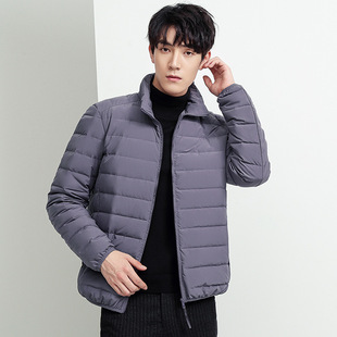 唯品会特卖断码特价处理轻薄白鸭绒羽绒服男装品牌春秋冬