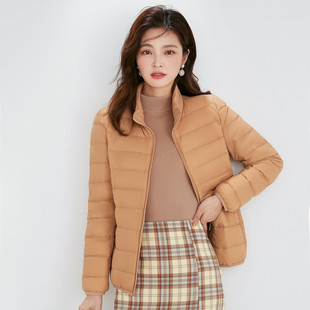 唯品会特卖断码特价处理轻薄白鸭绒羽绒服女装品牌春秋冬