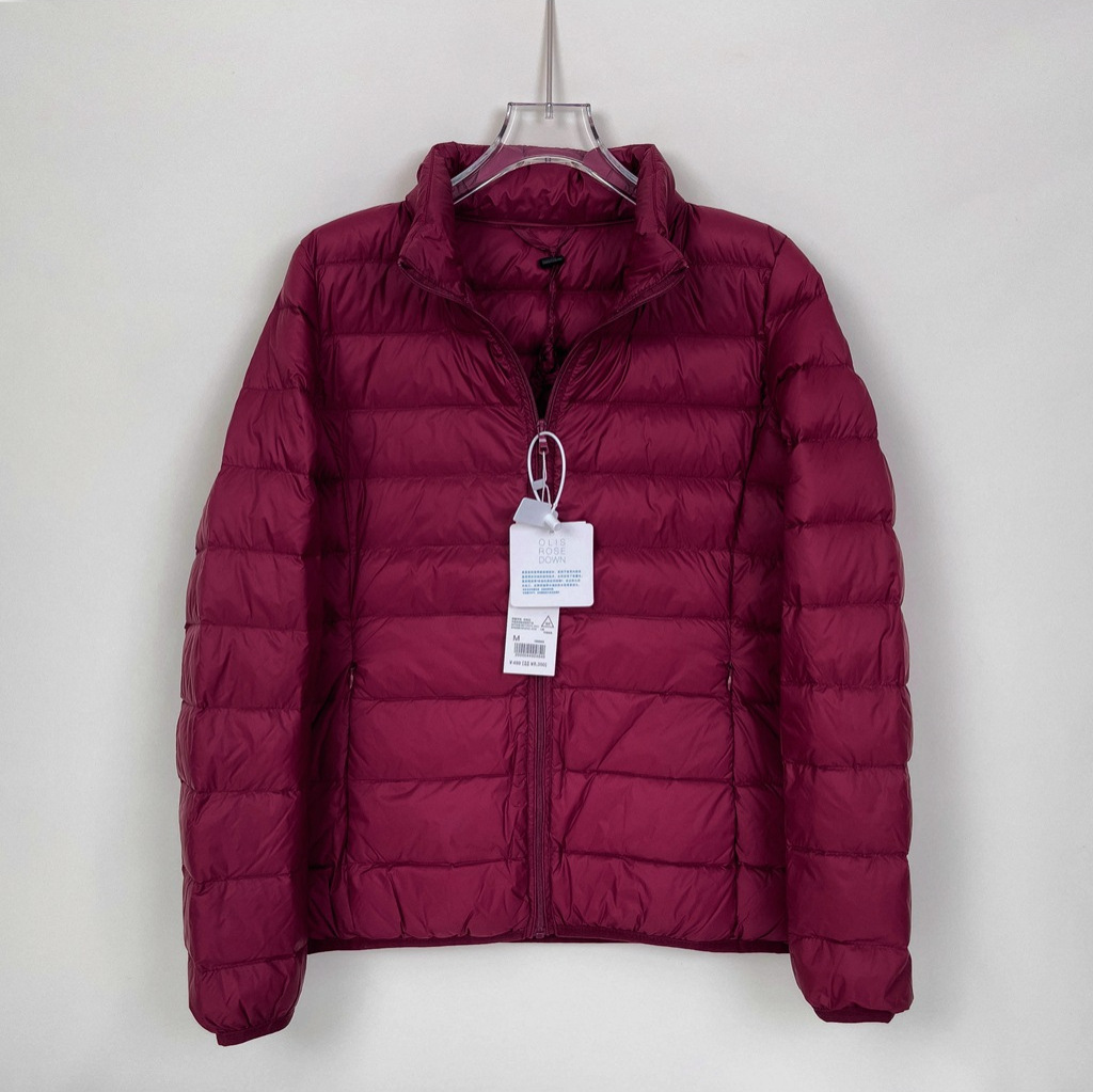 唯品会特卖断码清仓特价处理轻薄白鸭绒羽绒服女装品牌正品春秋冬