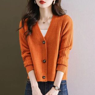 唯品会特卖断码小个子针织开衫毛衣特价处理女装品牌外套