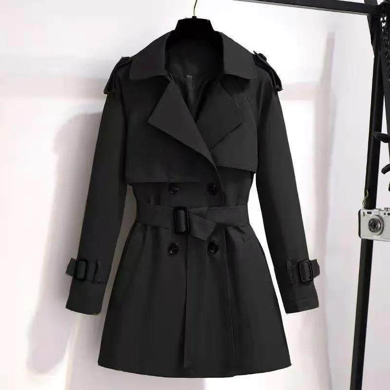 潮唯品会特卖清仓特价处理断码女装短款风衣品牌正品春秋新款外套
