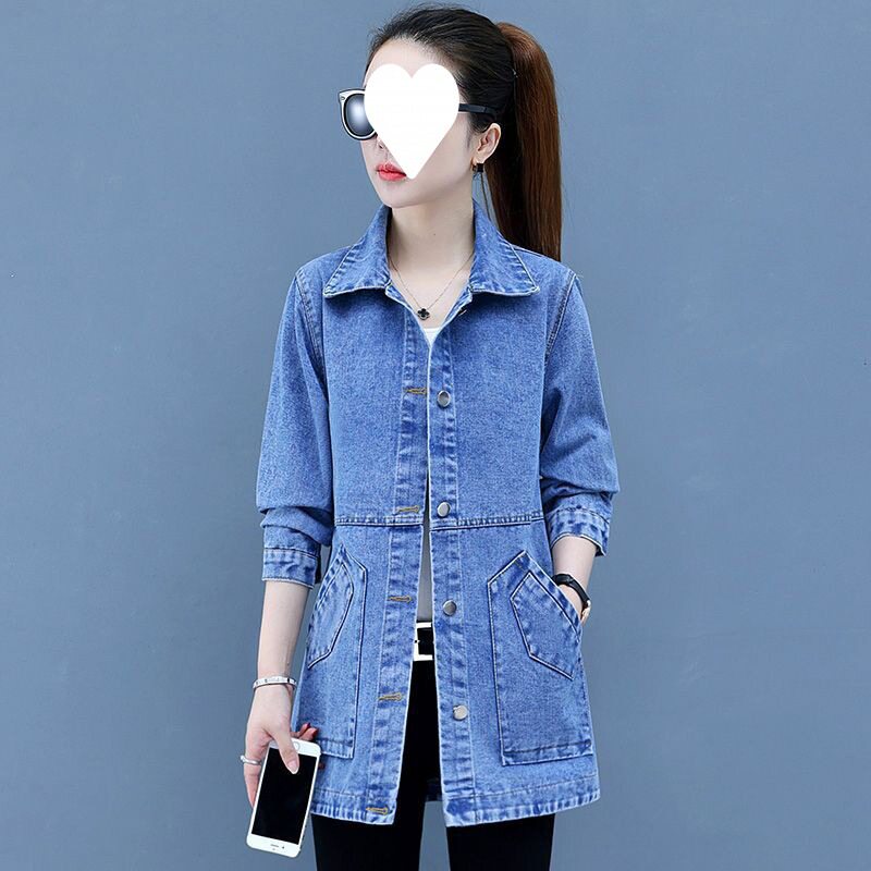 潮唯品会特卖清仓特价处理断码女装牛仔风衣外套品牌品牌春秋新款