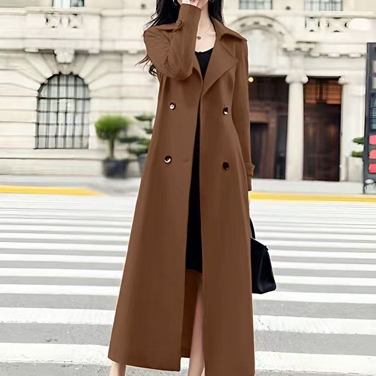 潮唯品会特卖清仓特价处理断码女装风衣品牌品牌中长春秋新款外套