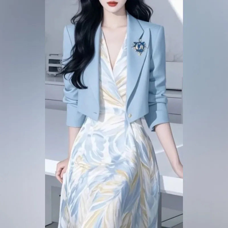 潮唯品会特卖清仓特价处理断码女装西装连衣裙两件套装品牌正品