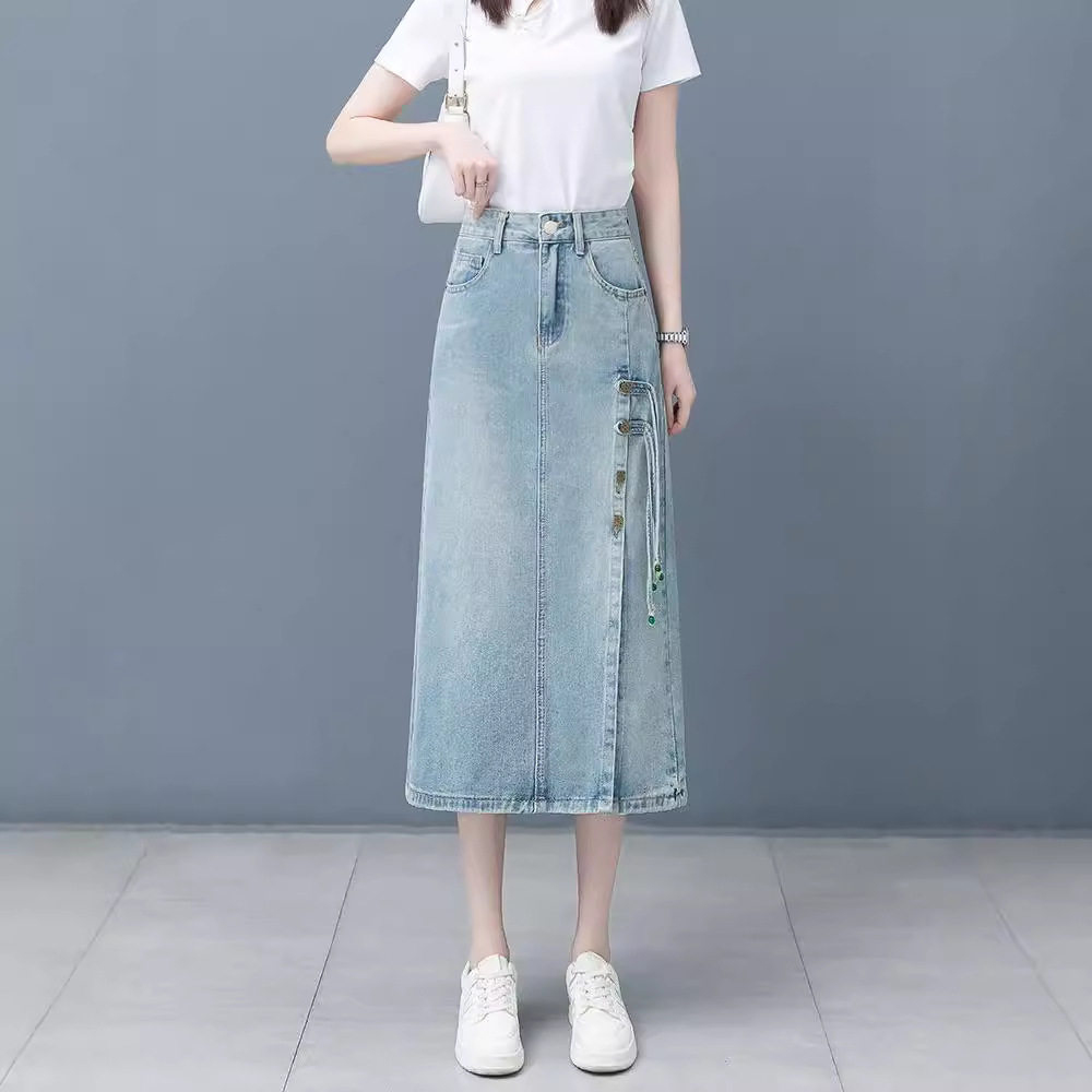 潮唯品会特卖清仓特价处理断码牛仔半身裙女装品牌正品春秋夏新款