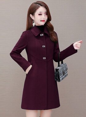 唯品会特卖断码小个子加棉加厚毛呢外套大衣处理女装品牌