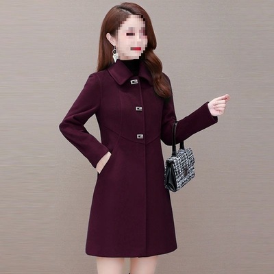 唯品会特卖断码小个子加棉加厚毛呢外套大衣清仓处理女装品牌正品