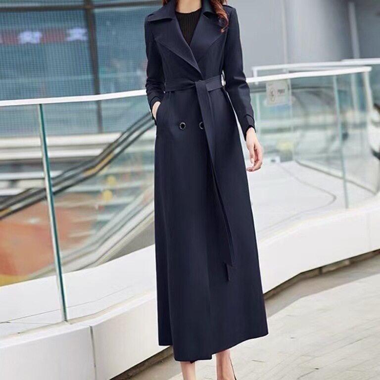 潮唯品会特卖清仓特价处理断码女装风衣品牌品牌中长春秋新款外套