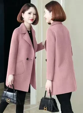 潮唯品会特卖断码加棉加厚毛呢外套大衣特价处理女装品牌