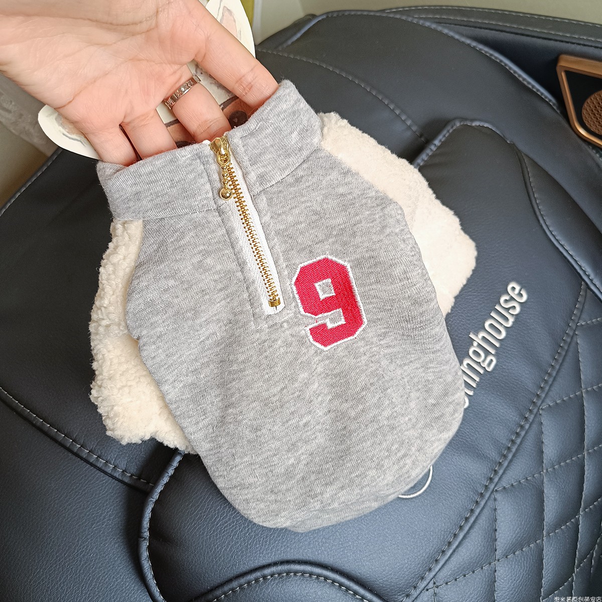 春秋9号拉链外套泡米酱狗狗泰迪