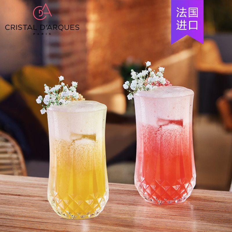 cda法国水晶玻璃杯高腰轻奢