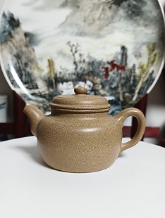 宜兴紫砂壶原矿黄麻子段泥金鼎商标德钟壶260cc手工茶壶茶具礼品