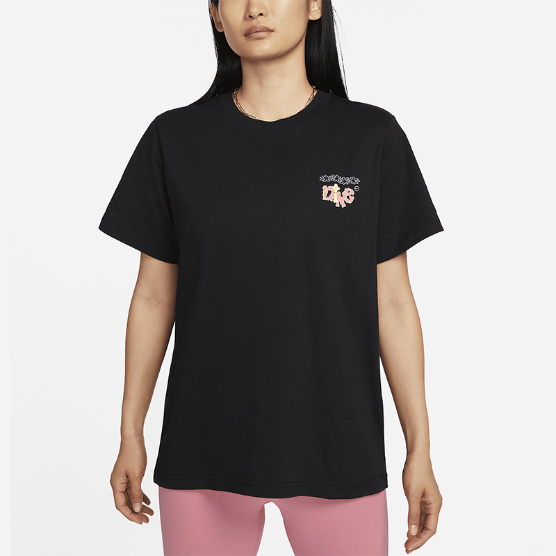 耐克女子运动时尚简约圆领短袖