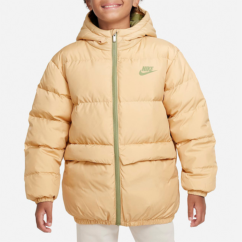 Nike/耐克正品冬大童运动休闲舒适保暖连帽羽绒服 DZ9965-252