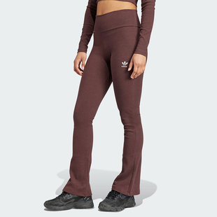 阿迪达斯正品 IJ5398 三叶草女士时尚 微喇裤 II8056 休闲修身 Adidas