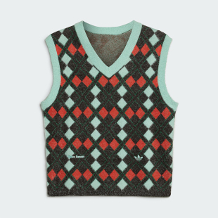 阿迪达斯KNIT VEST WALES 针织马甲背心IB3259 Adidas BONNER 男士