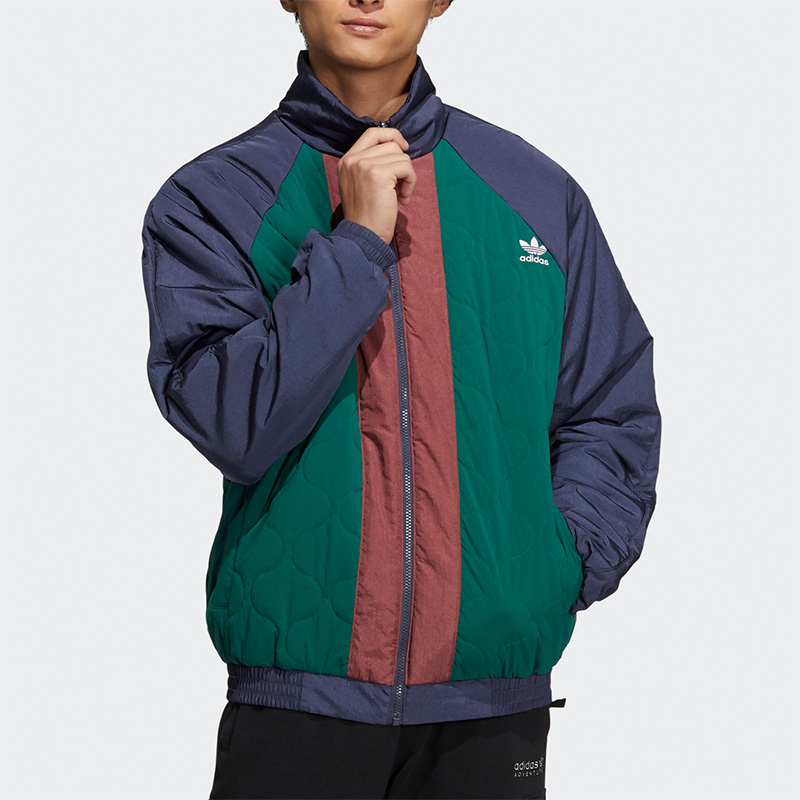 Adidas/阿迪达斯正品三叶草休闲男子时尚潮流运动保暖棉服 HE6610