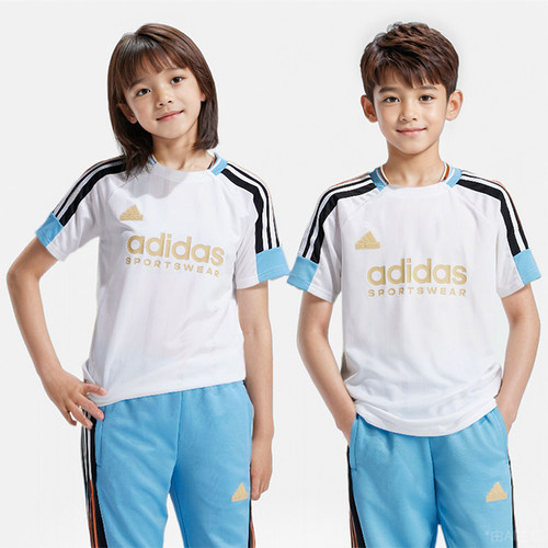 阿迪达斯大童运动休闲短裤