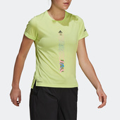 阿迪达斯正品 新款 女子时尚 Adidas 舒适透气运动圆领短袖 T恤H11736